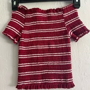 Off Shoulder Crop Top